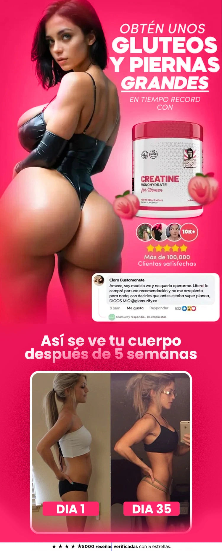 Creatine| Rinde más, recupérate mejor, siéntete increíble.